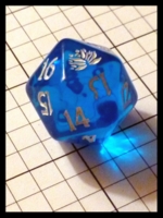 Dice : Dice - CDG - MTG - Life Counter Lotus Blue Clear - KC Trade Feb 2013